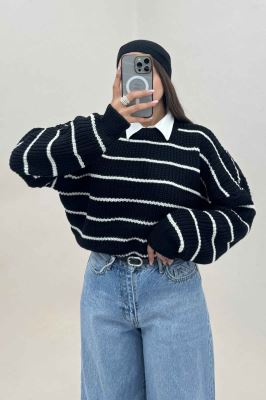 بلوز بافت راه راه کد 536