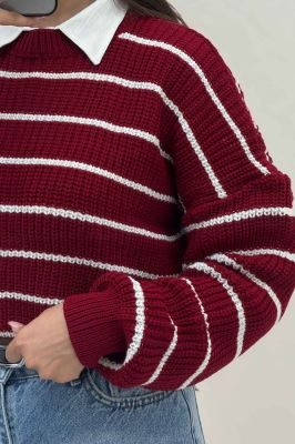 بلوز بافت راه راه کد 536