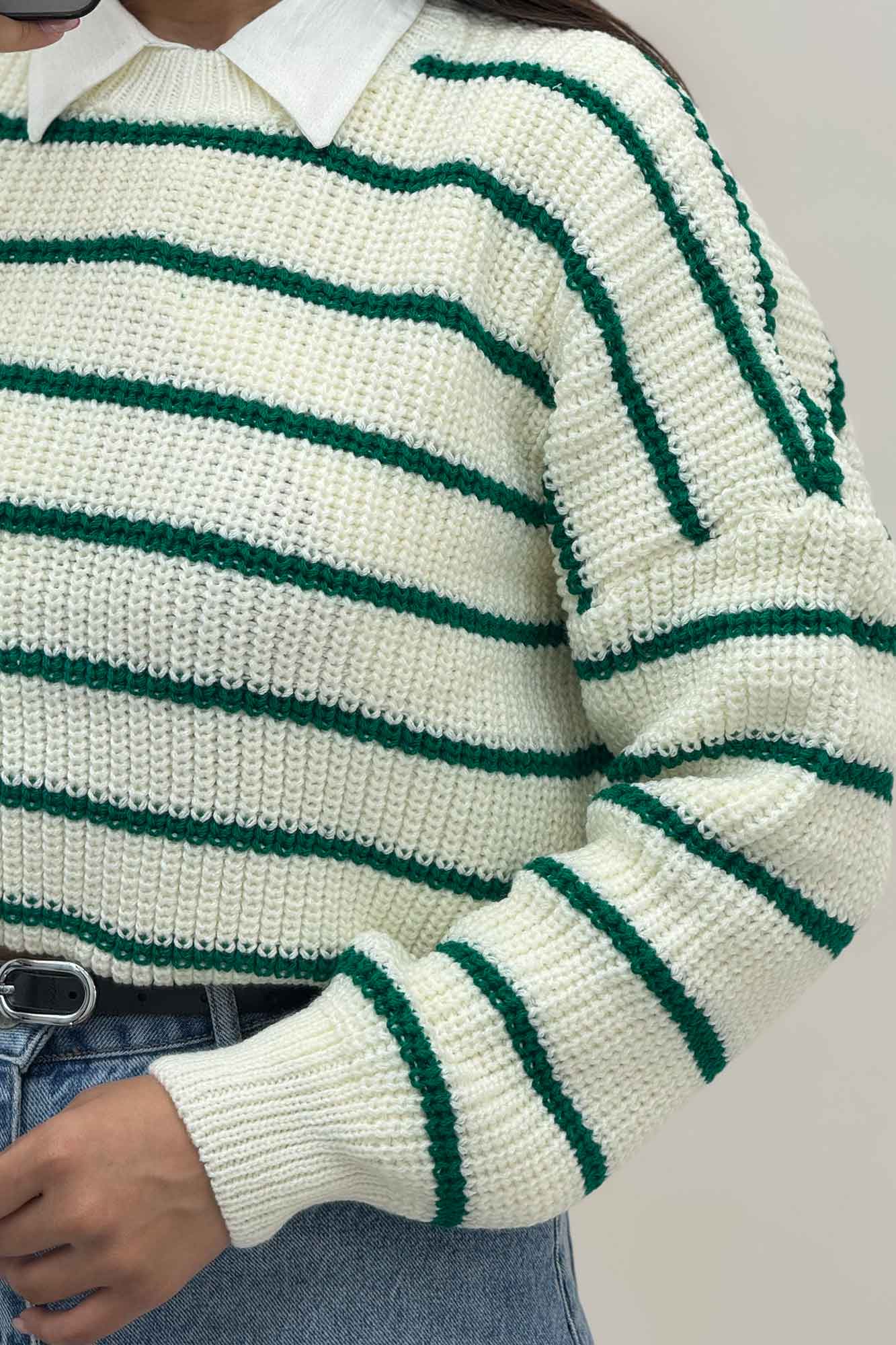 بلوز بافت راه راه کد 536