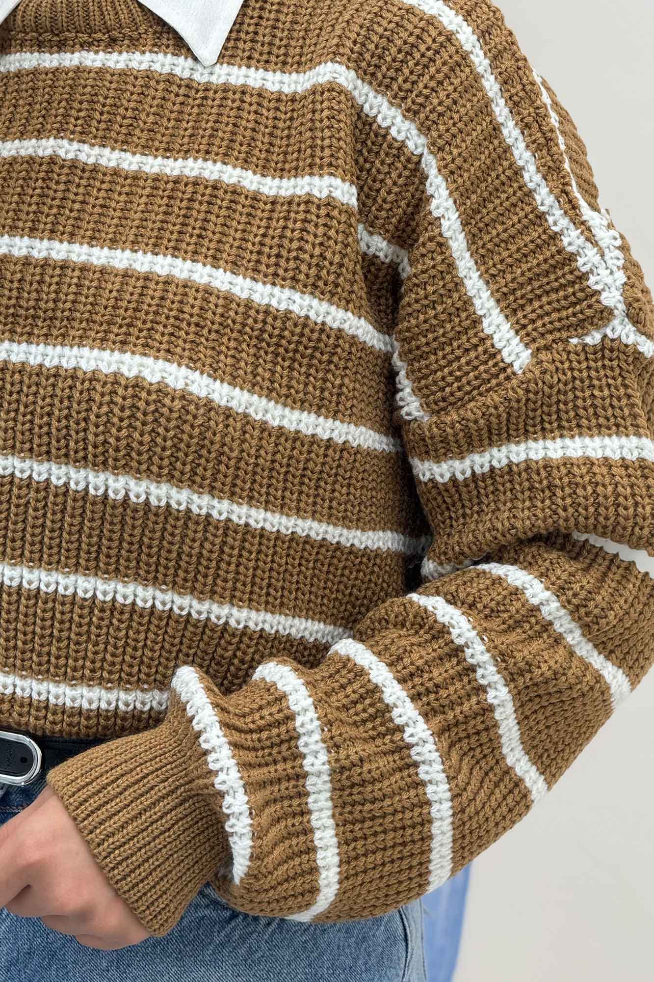 بلوز بافت راه راه کد 536