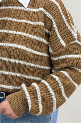 بلوز بافت راه راه کد 536