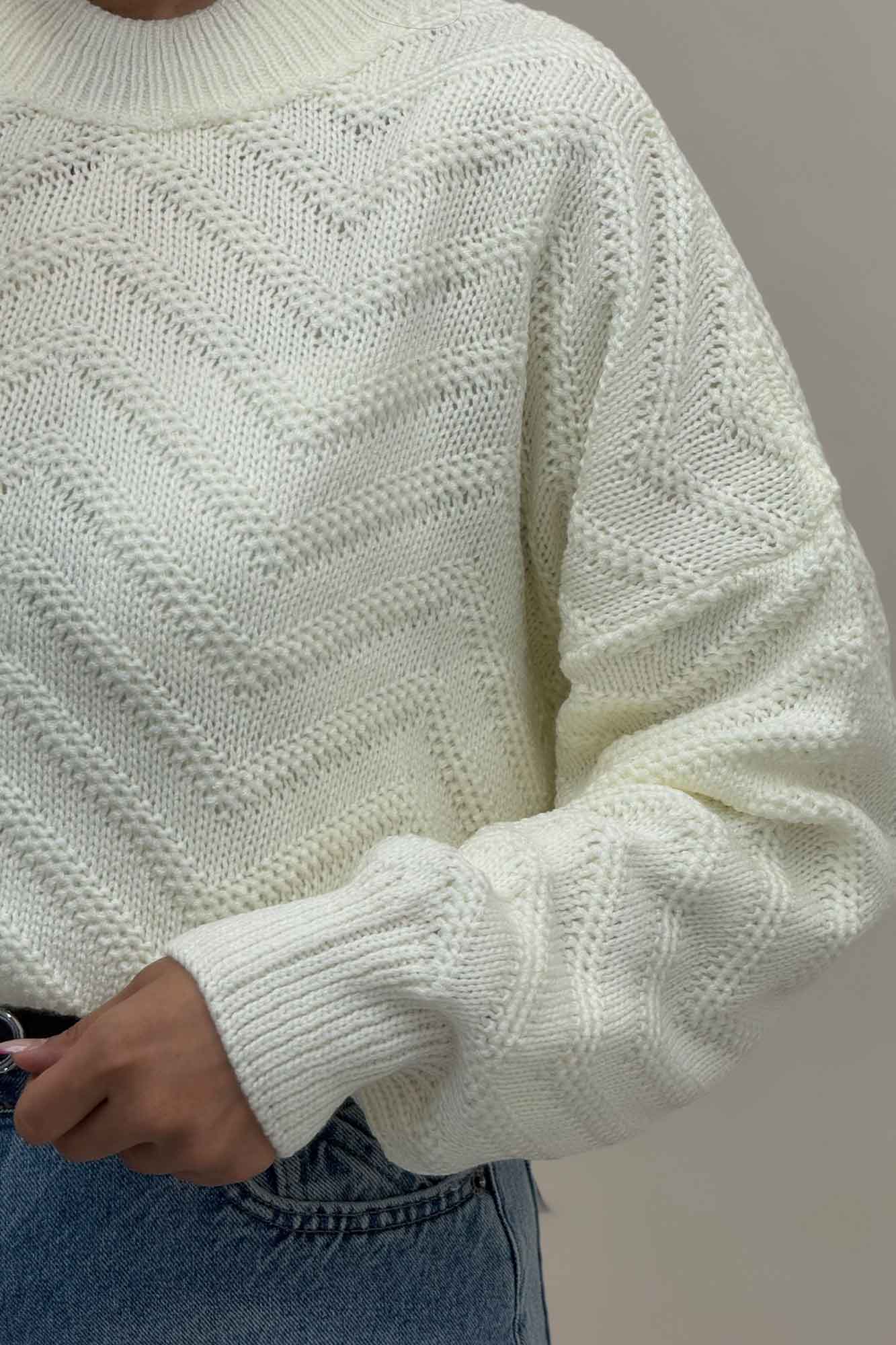 بلوز بافت یقه سه سانت طرح زیگزاگ کد 511