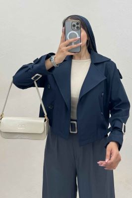 بارانی کراپ سرشانه پل SEPIA