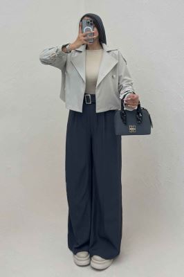 بارانی کراپ سرشانه پل SEPIA