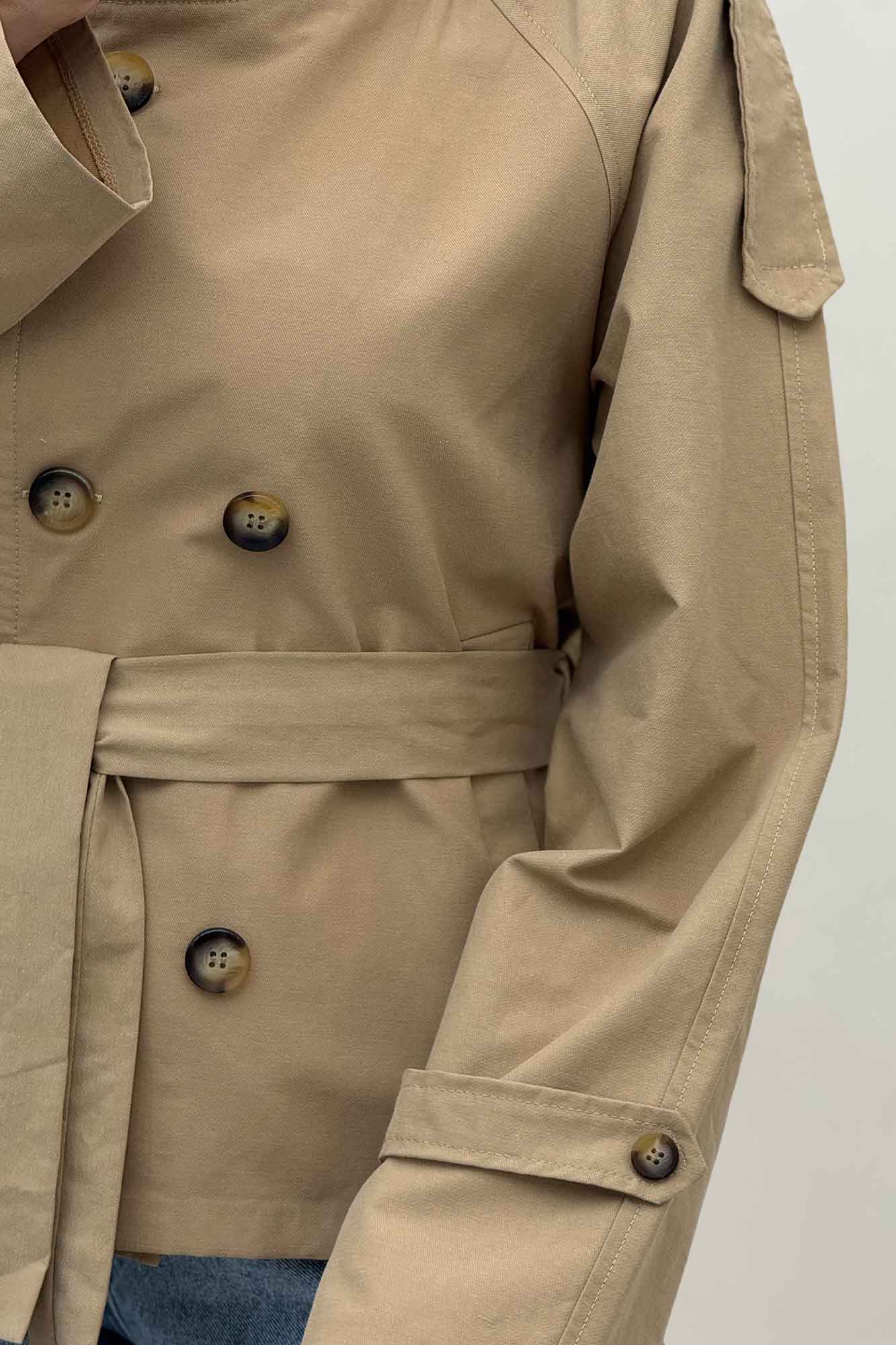 کت کتان یقه دو حالته