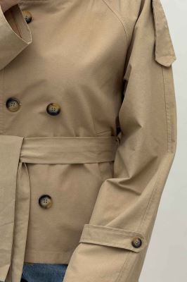 کت کتان یقه دو حالته