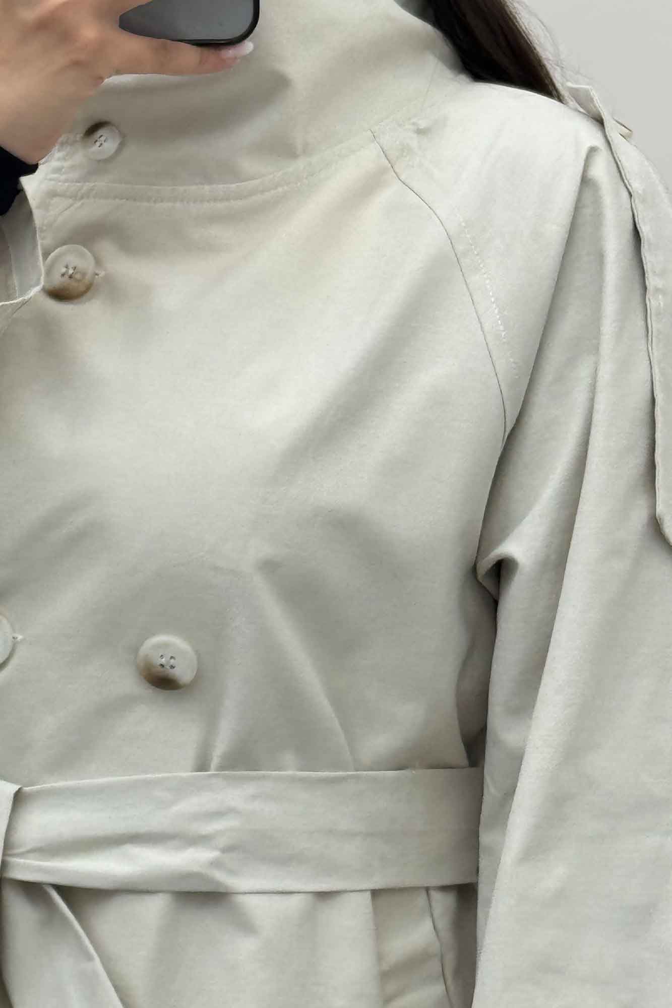 کت کتان یقه دو حالته