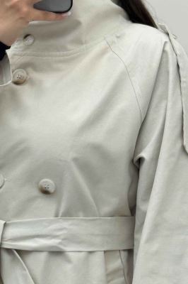 کت کتان یقه دو حالته