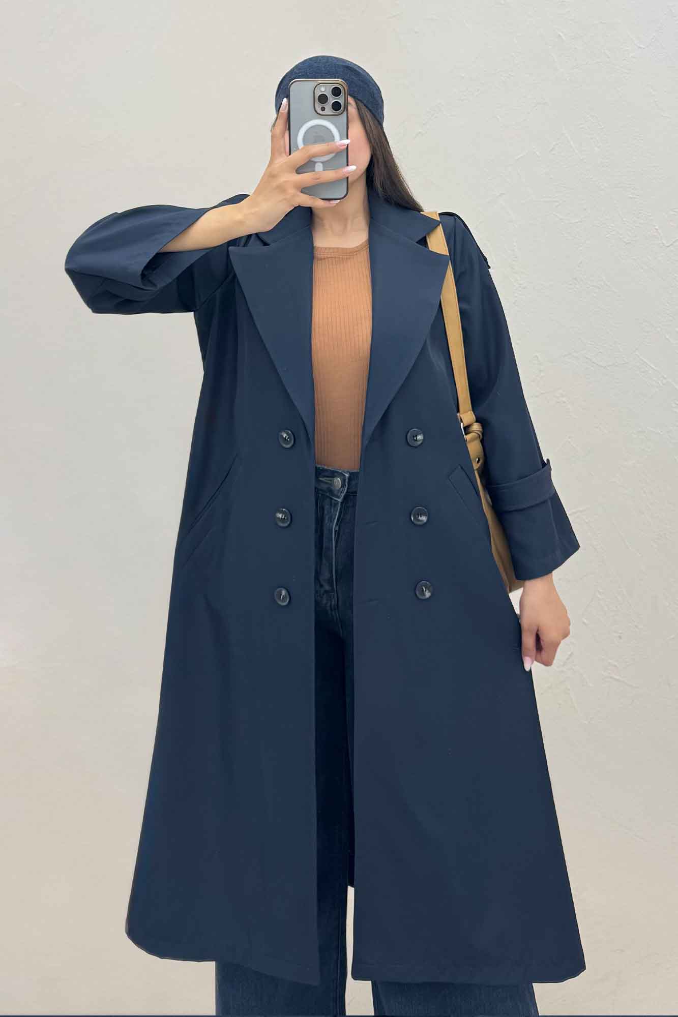 بارانی بلند سانتانا مدل ALKAN