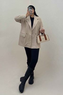 کت فوتر کجراه آستردار زمرد