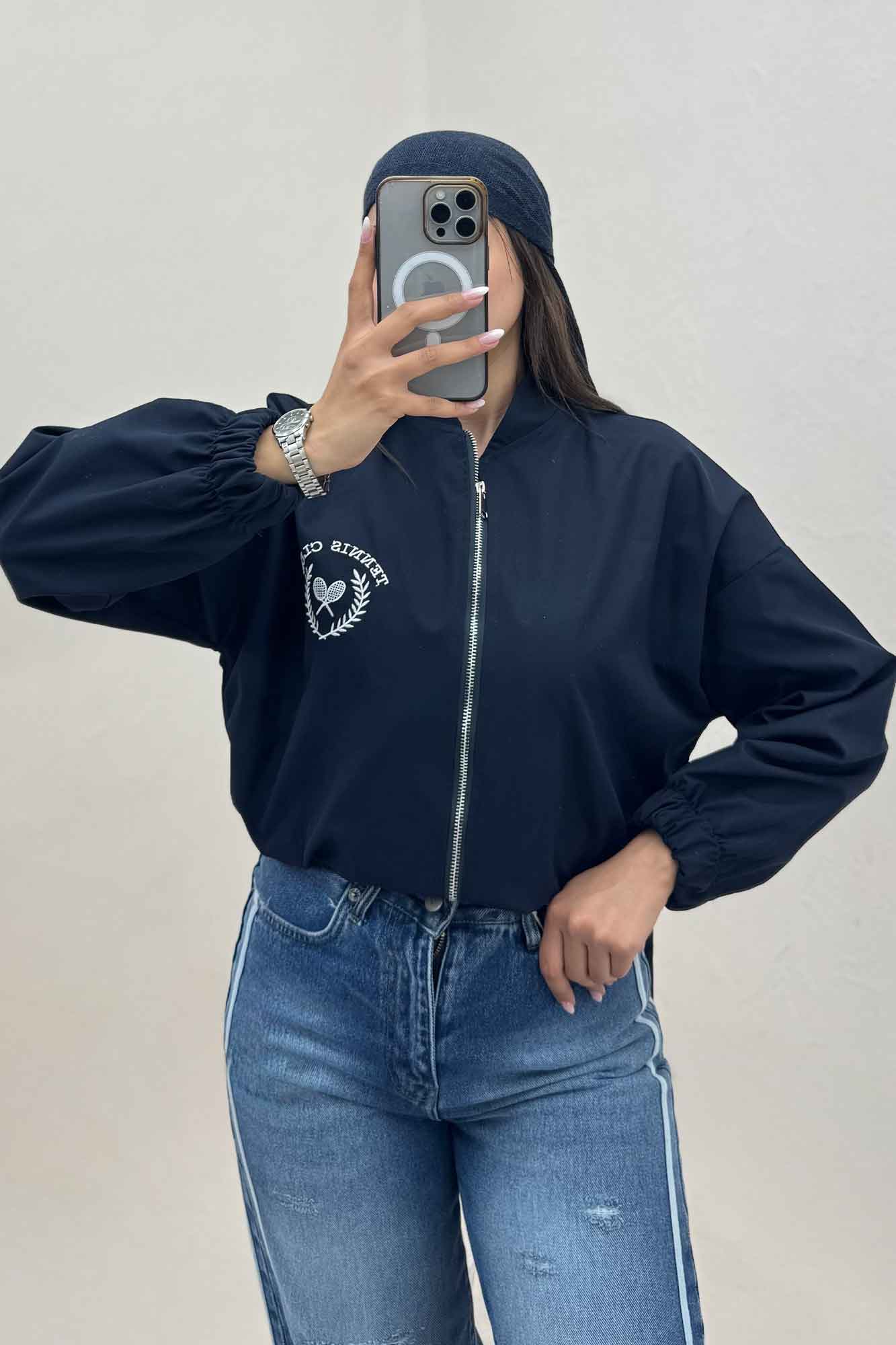 بامبر پارکا پشت گلدوزی تنیس