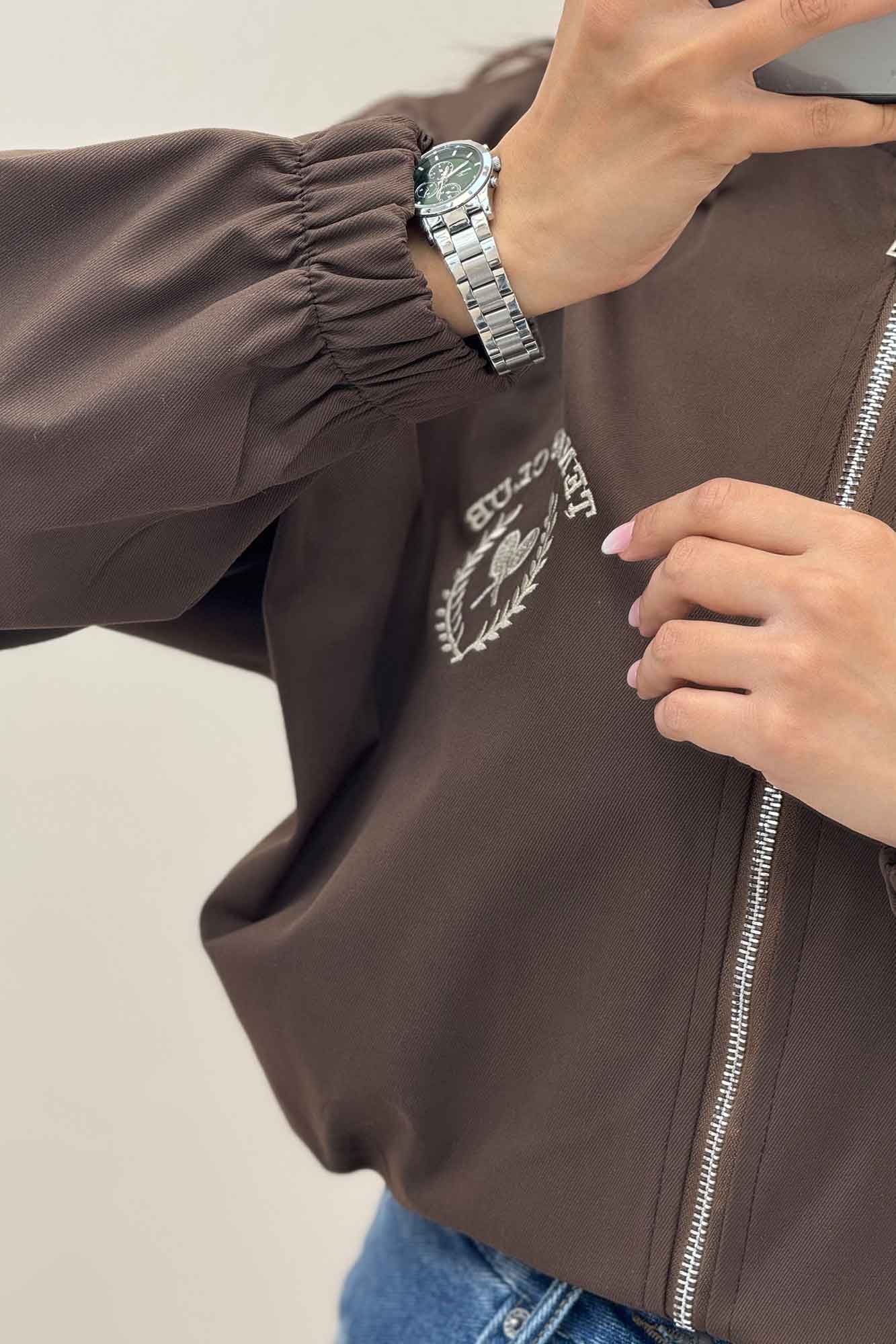 بامبر پارکا پشت گلدوزی تنیس