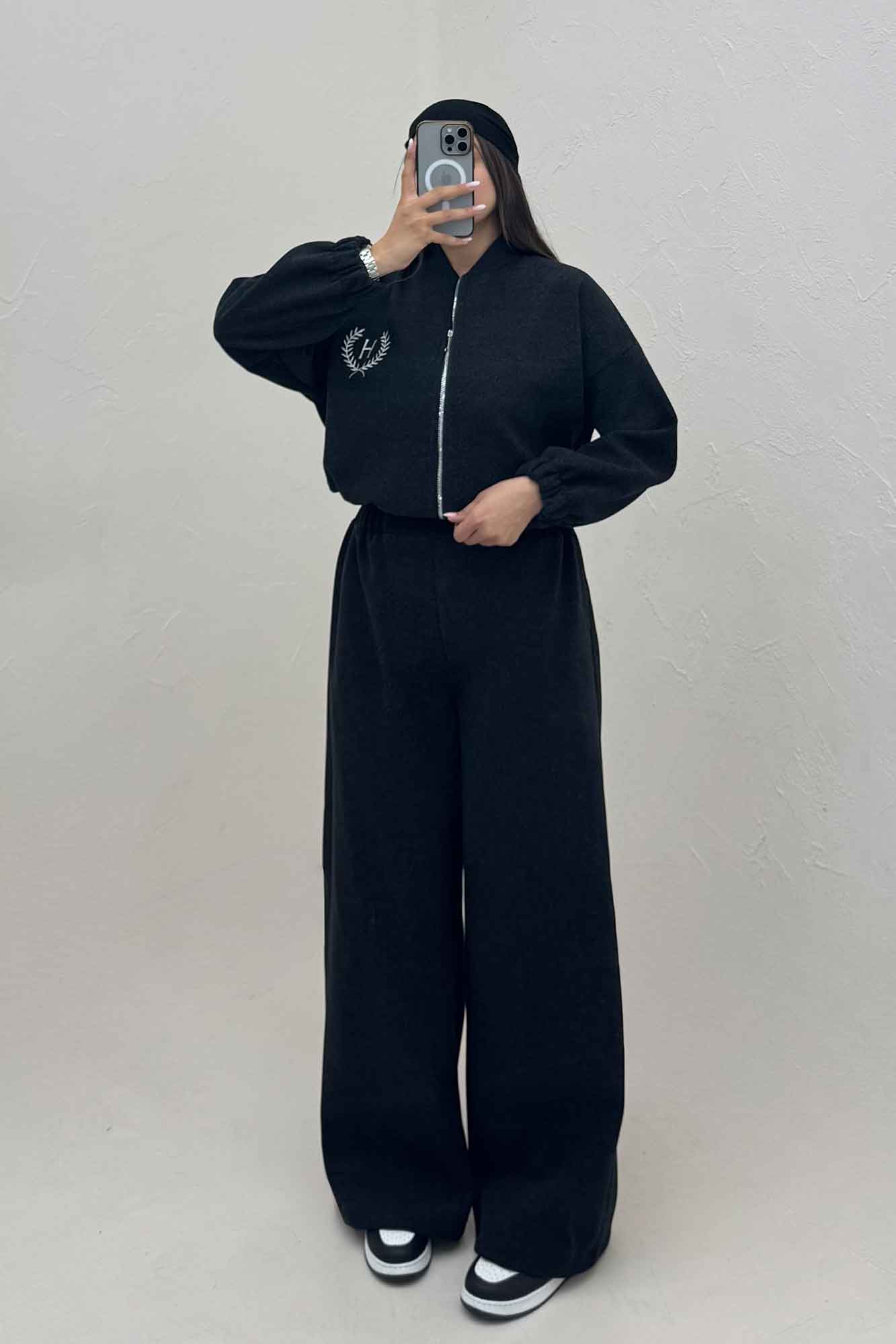 سویشرت و شلوار فوتر گلدوزی تنیس