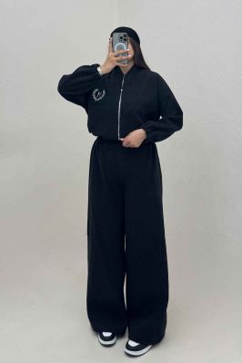 سویشرت و شلوار فوتر گلدوزی تنیس