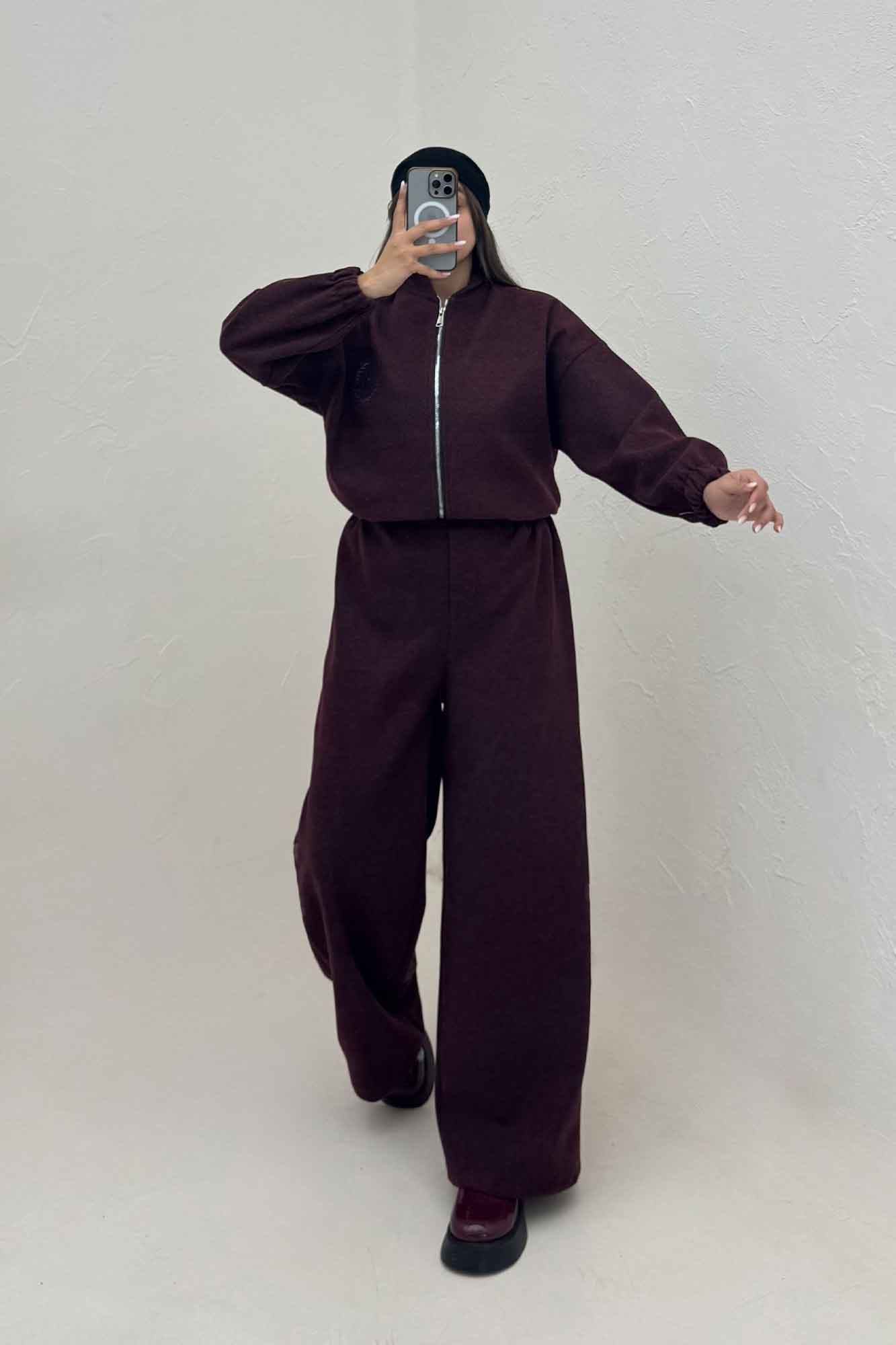 سویشرت و شلوار فوتر گلدوزی تنیس