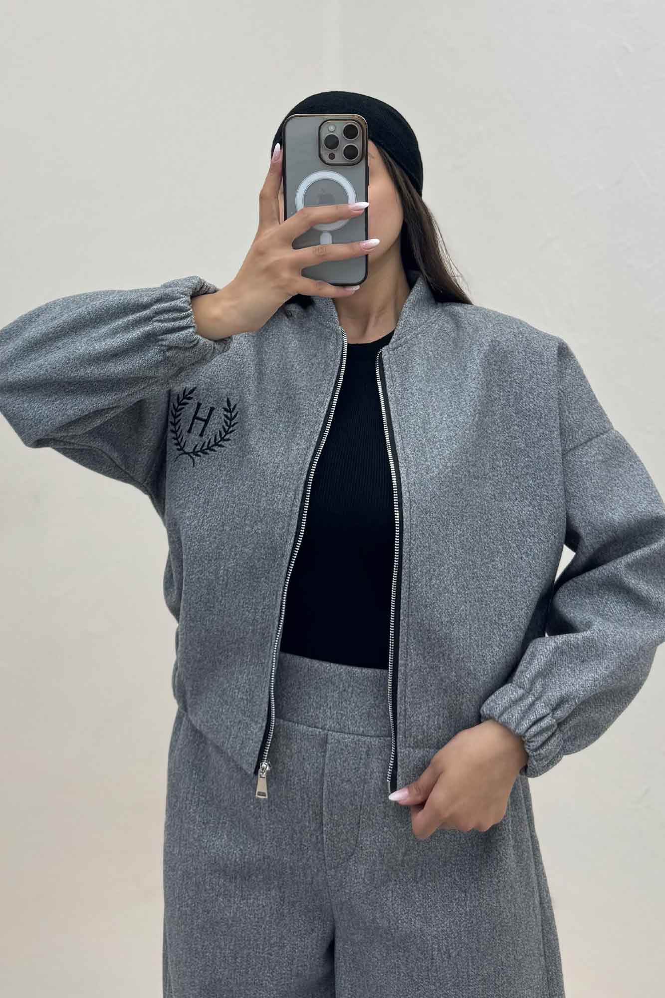 سویشرت و شلوار فوتر گلدوزی تنیس