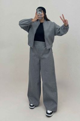 سویشرت و شلوار فوتر گلدوزی تنیس