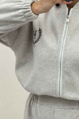 سویشرت و شلوار فوتر گلدوزی تنیس