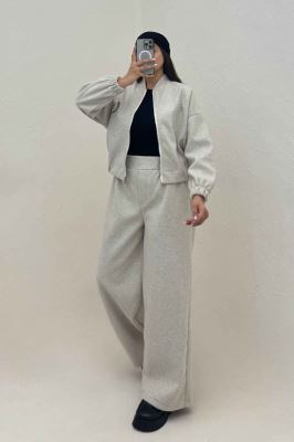 سویشرت و شلوار فوتر گلدوزی تنیس