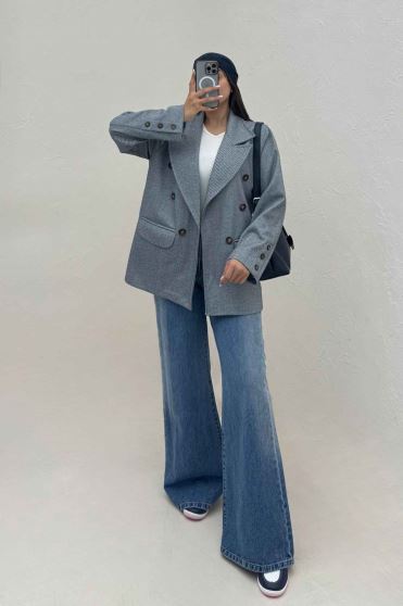 کت فوتر کجراه آستردار دو جیب STON