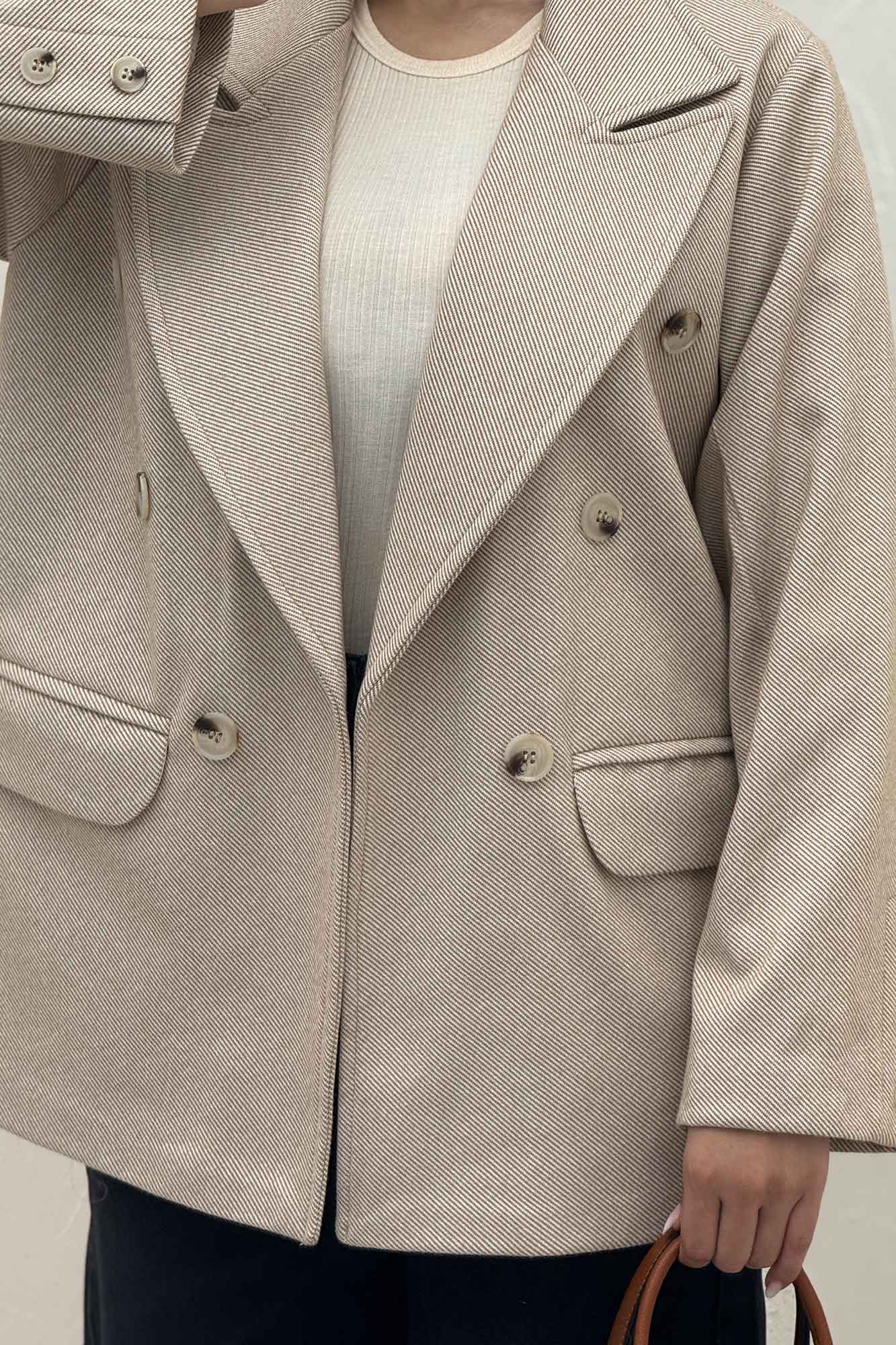 کت فوتر کجراه آستردار دو جیب STON