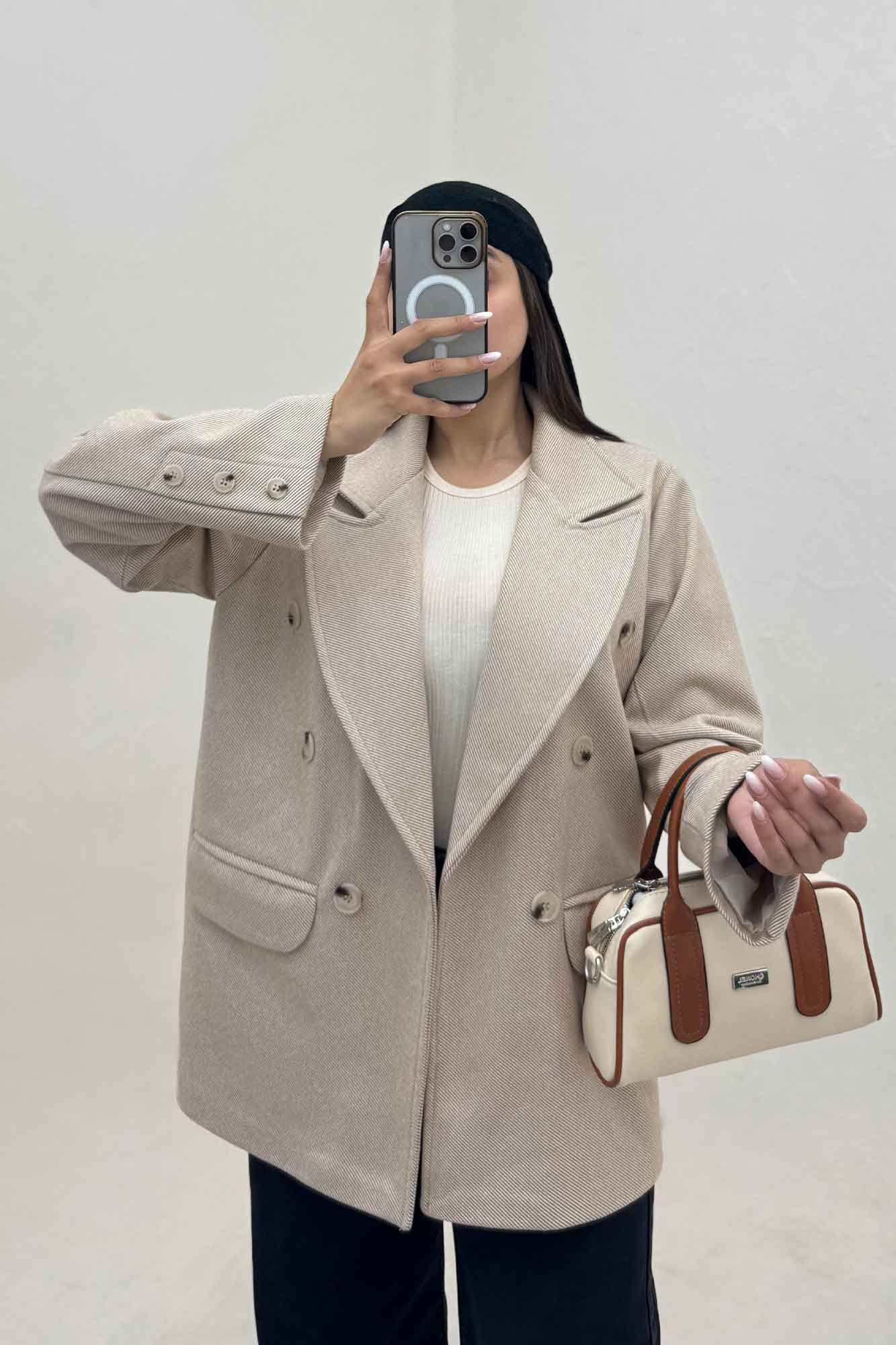 کت فوتر کجراه آستردار دو جیب STON