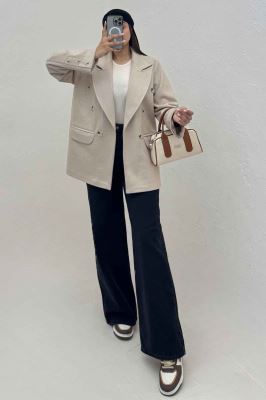 کت فوتر کجراه آستردار دو جیب STON