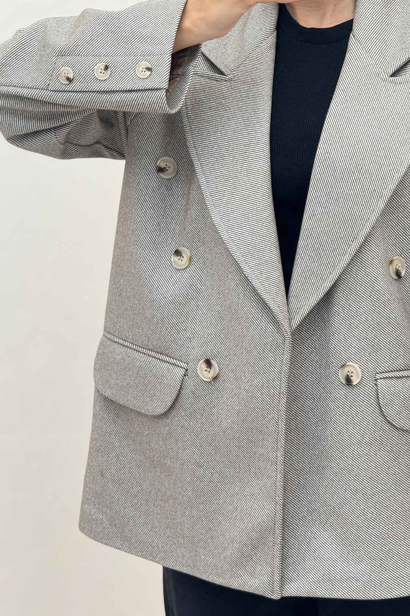 کت فوتر کجراه آستردار دو جیب STON