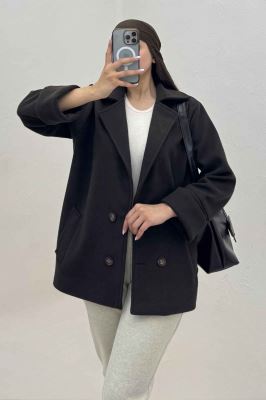 پالتو یقه انگلیسی چهار دکمه فوتر LOOK