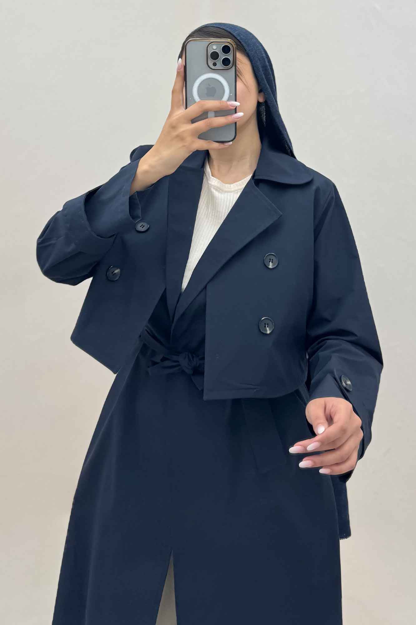 ست دو تیکه کت و سارافن TC