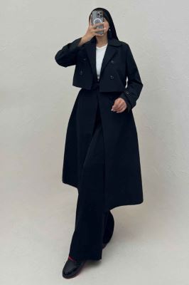 ست دو تیکه کت و سارافن TC