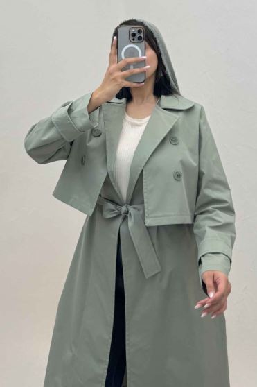 ست دو تیکه کت و سارافن TC