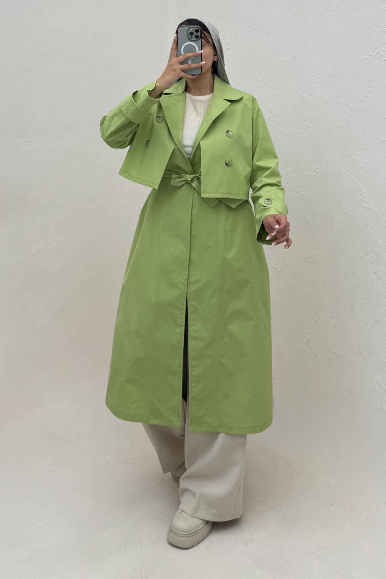 ست دو تیکه کت و سارافن TC