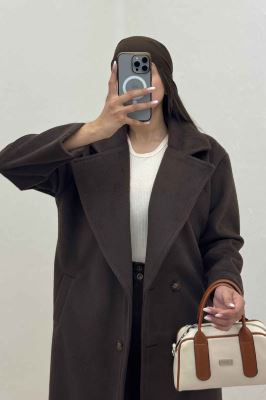 پالتو بلند موهر ترک آستردار ROOBI