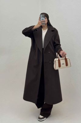 پالتو بلند موهر ترک آستردار ROOBI