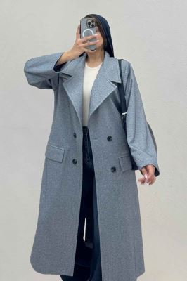 پالتو فوتر کجراه آستردار راوان