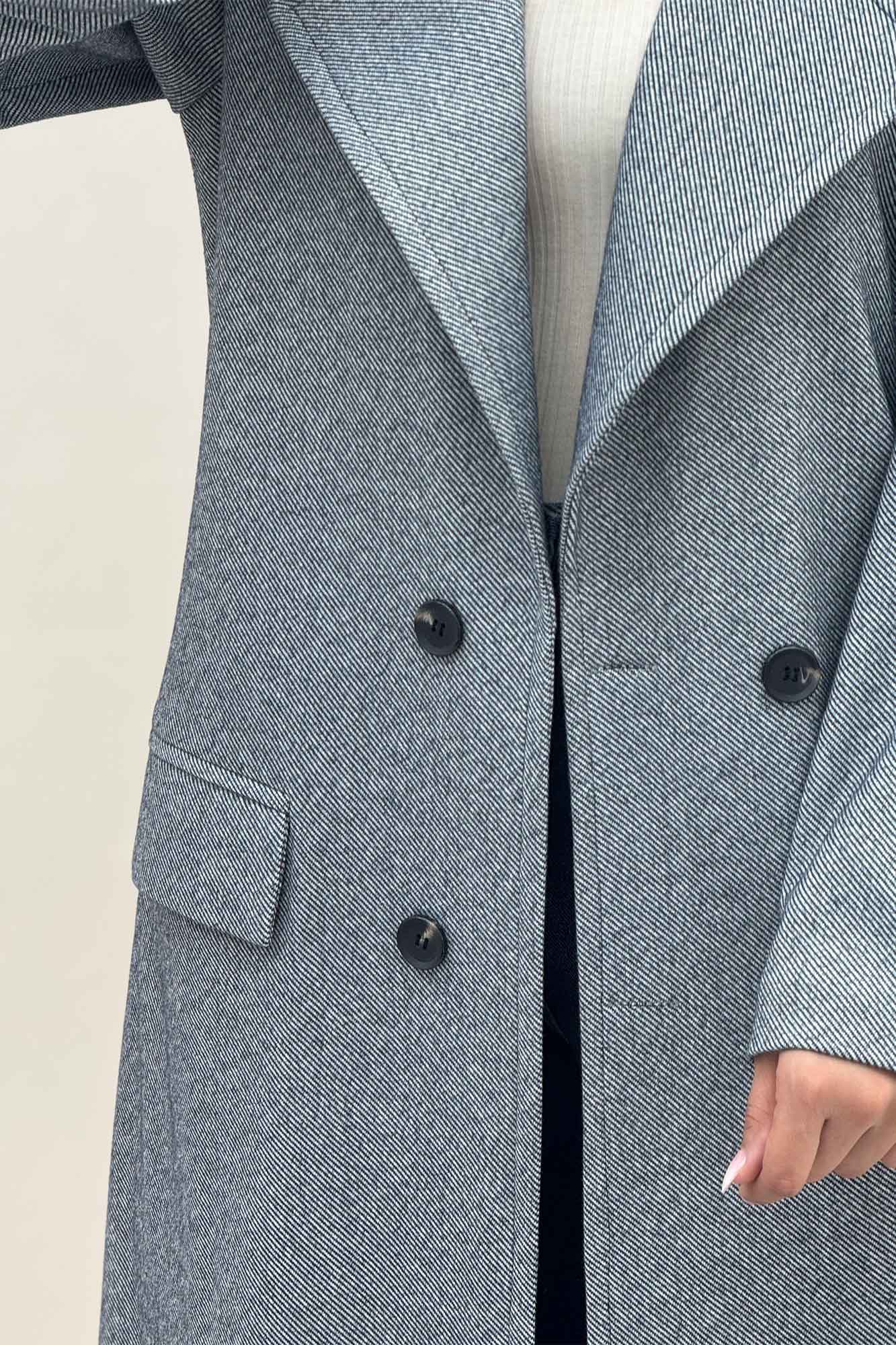 پالتو فوتر کجراه آستردار راوان