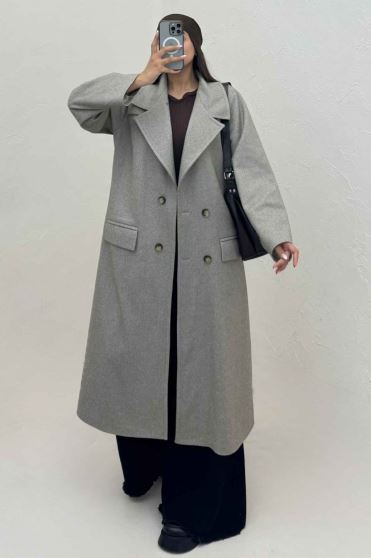 پالتو فوتر کجراه آستردار راوان