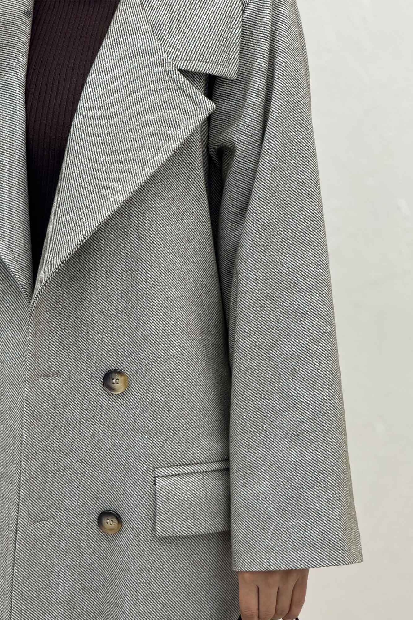 پالتو فوتر کجراه آستردار راوان