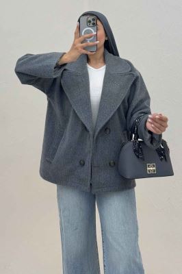 کت موهر آستردار چهار دکمه گلارا