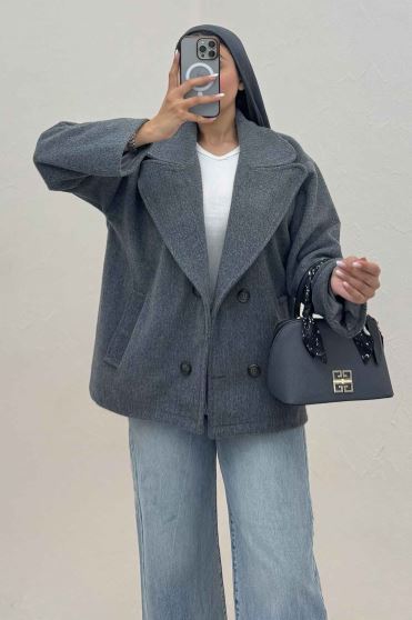 کت موهر آستردار چهار دکمه گلارا