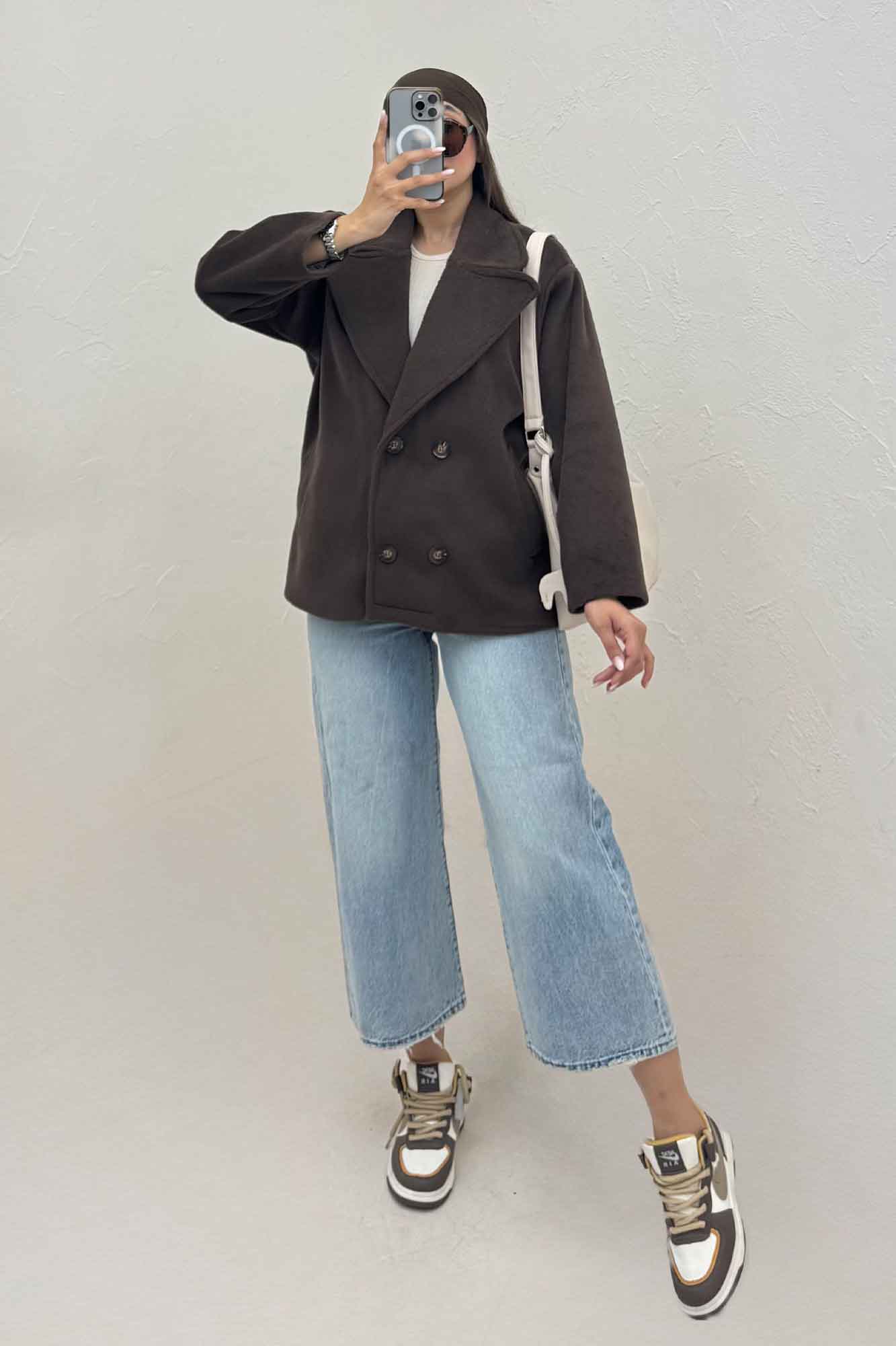 کت موهر آستردار چهار دکمه گلارا