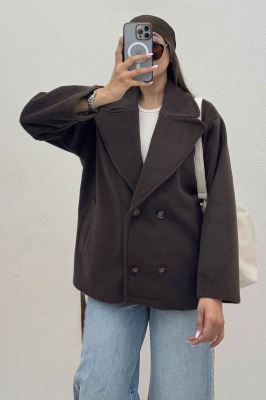 کت موهر آستردار چهار دکمه گلارا