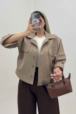 کت کتان کاپرا دو در جیب