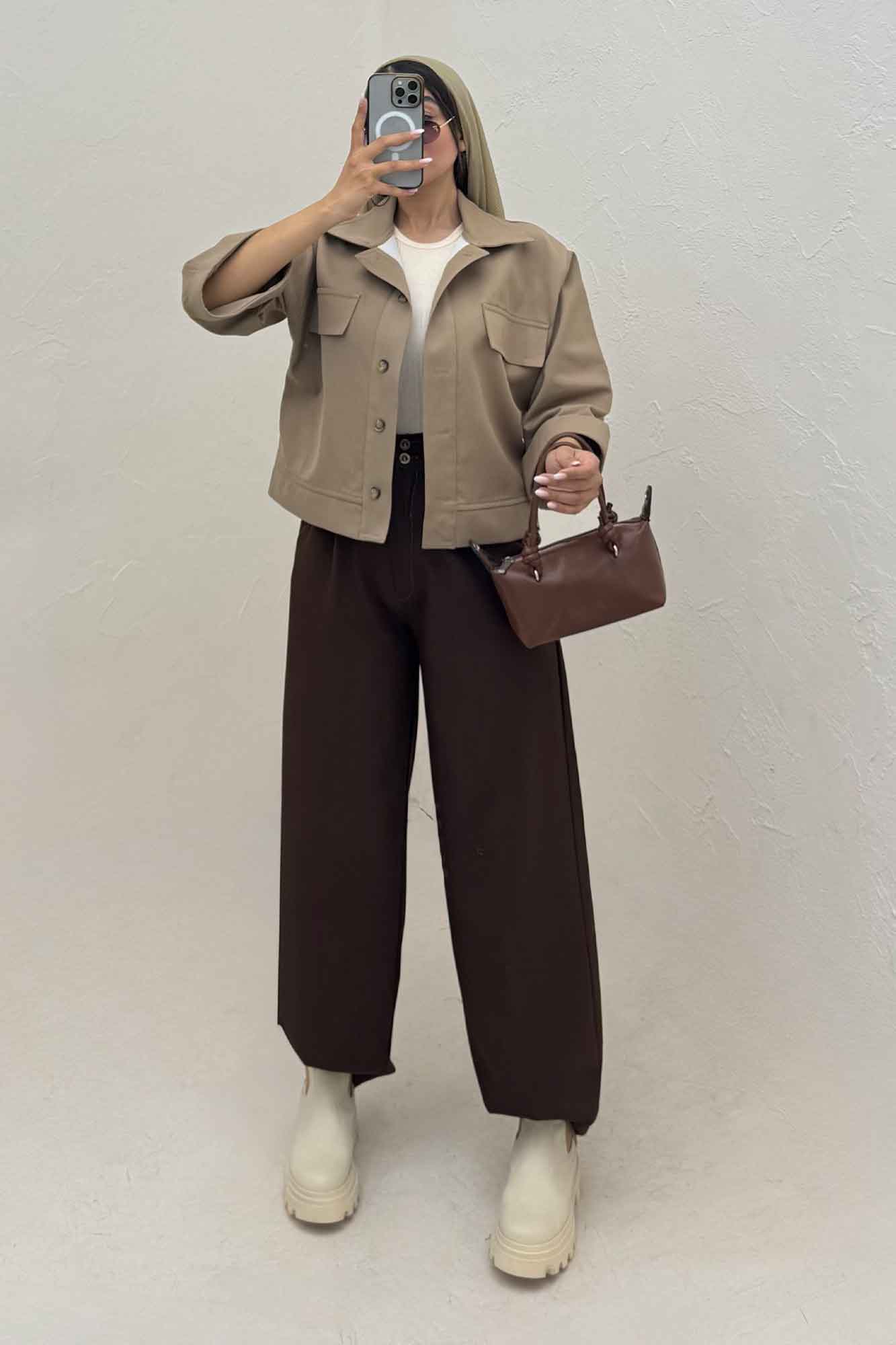 کت کتان کاپرا دو در جیب