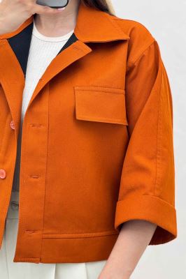 کت کتان کاپرا دو در جیب