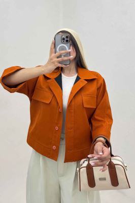 کت کتان کاپرا دو در جیب