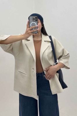 کت کتان کاپرا دو در جیب