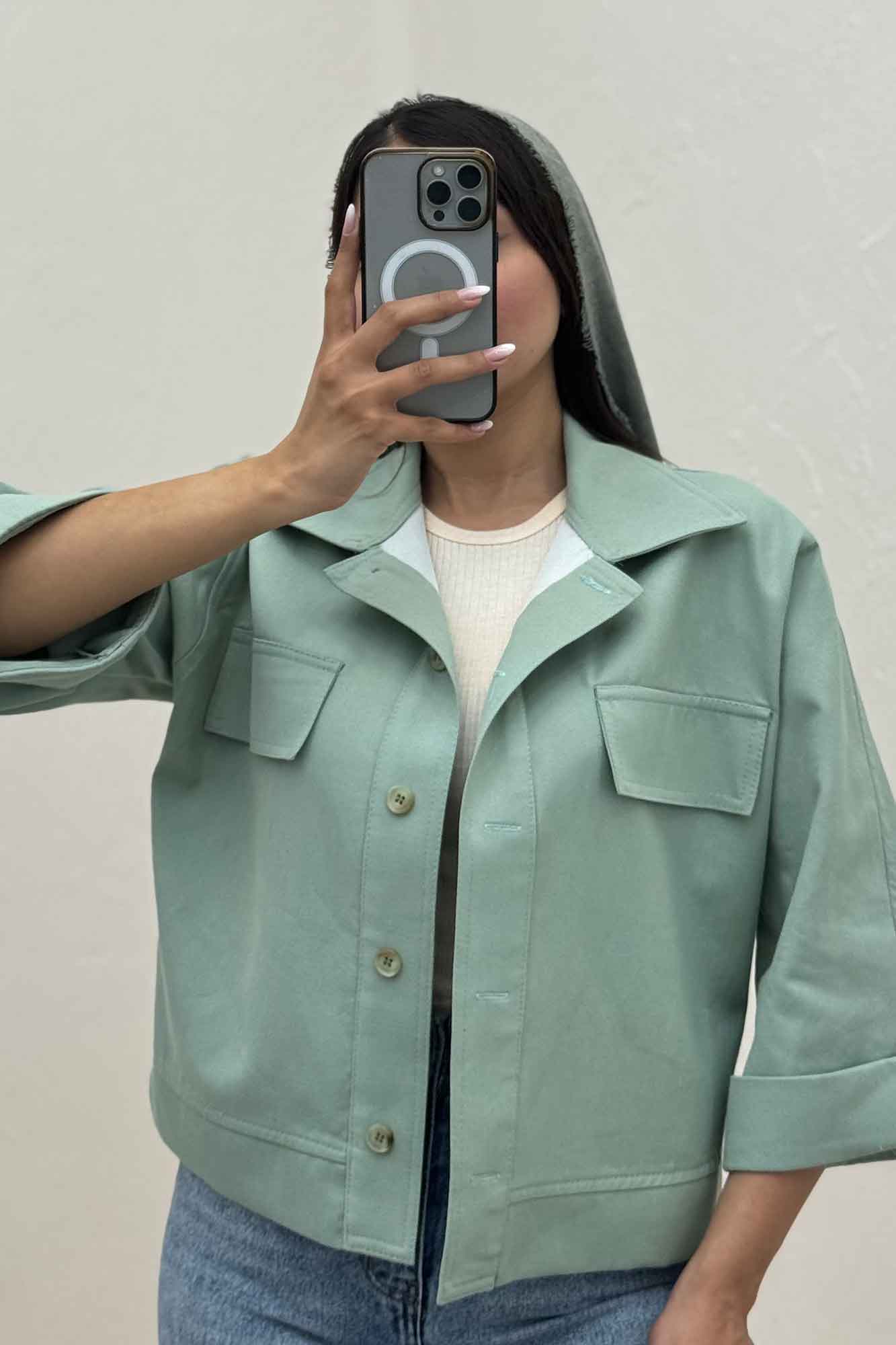 کت کتان کاپرا دو در جیب