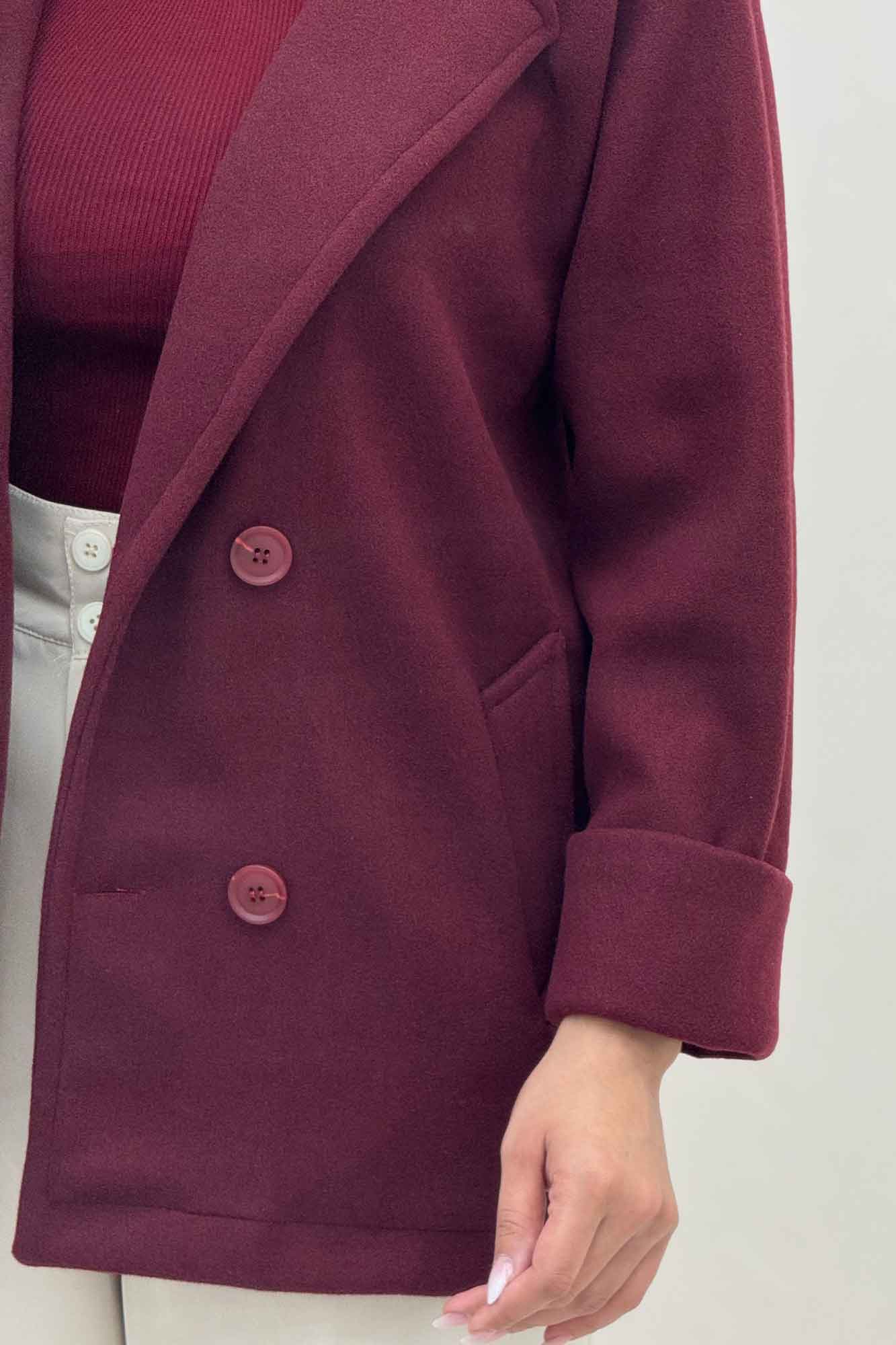 پالتو یقه انگلیسی چهار دکمه فوتر LOOK